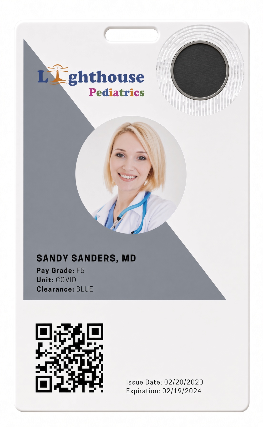 Lighthouse Pediatrics S-Badge, Sandy Sanders MD